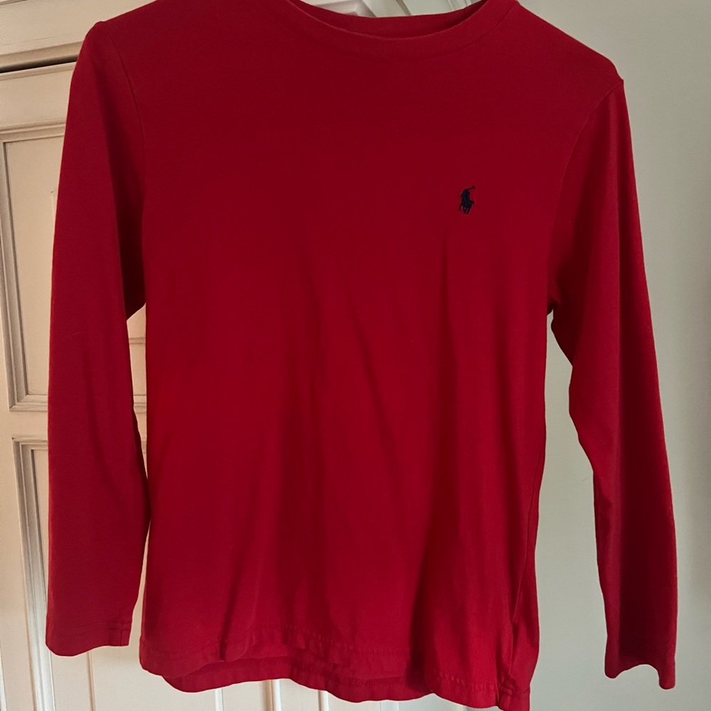 Polo by Ralph Lauren Kids Red Long Sleeve Tee